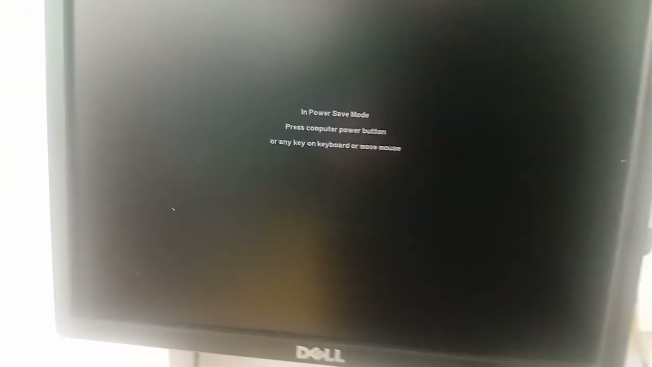 Dell Entering Power Save Mode At Tesco