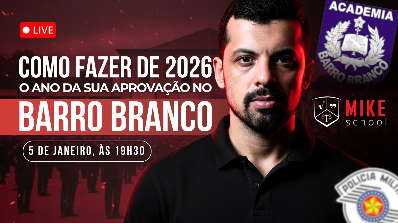 ROTINA DE ESTUDOS PARA O BARRO BRANCO | Mike School