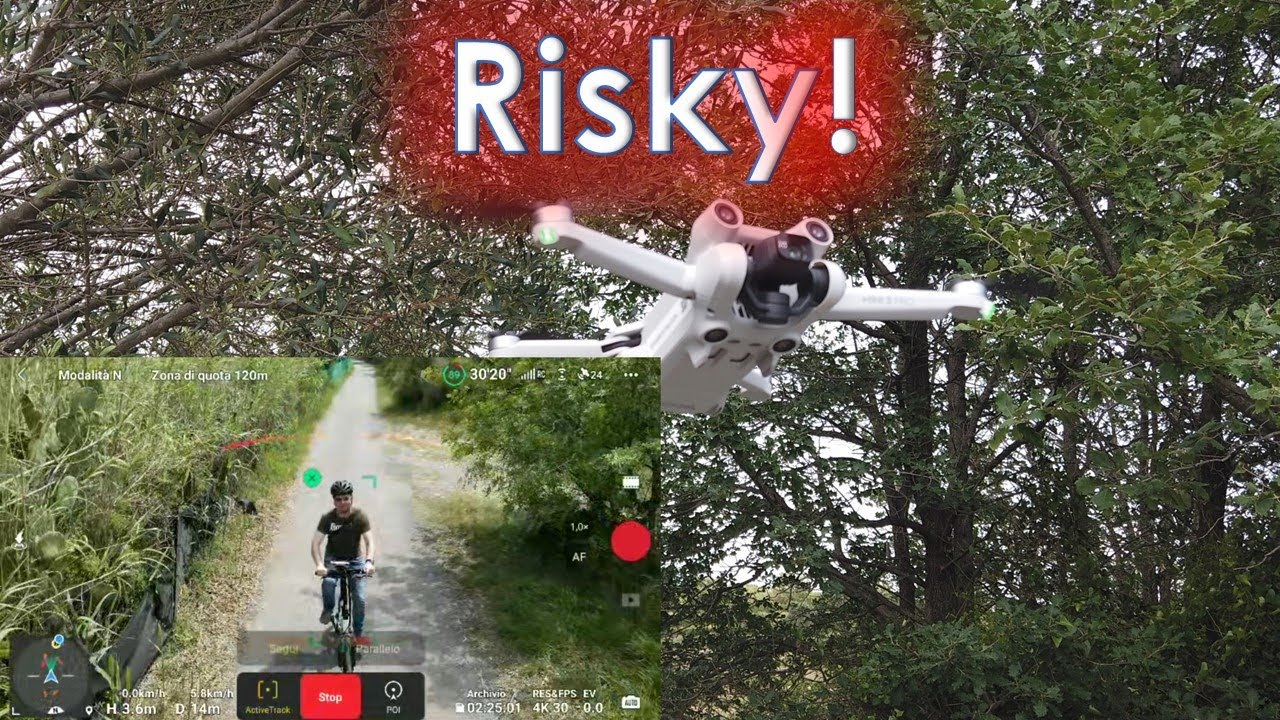 ALL' INDIETRO! DJI MINI 3 PRO ACTIVETRACK SPETTACOLARE