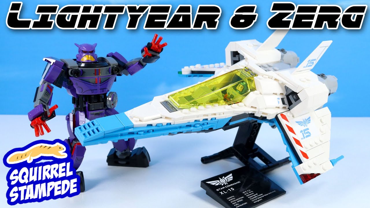 Обзор скоростной сборки космического корабля LEGO Buzz Lightyear XL-15 и боевого робота Zurg