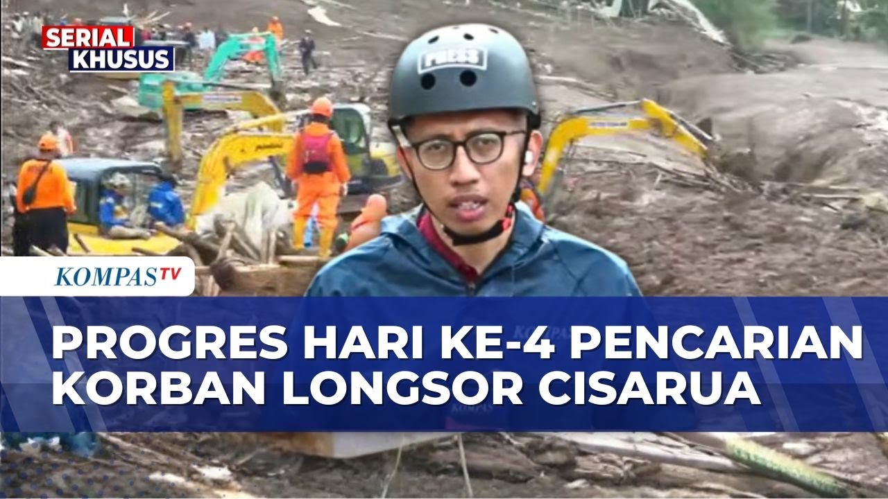 Hari Ke-4 Pencarian Korban Longsor Cisarua, Pencarian Sempat Dihentikan Akibat Hujan Deras