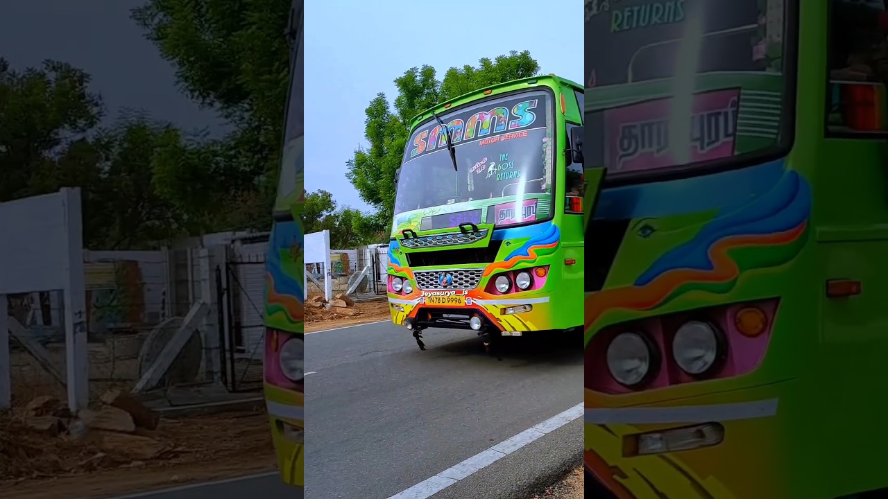 💫SMMS💚BUS MASS ENTER🥳THE KING OF SELVAKUMER👑#udumalai#tharapuram#bus#smms#tamil#love@KRT_KOMBAN💓💕💘