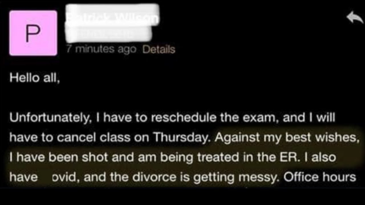 FUNNIEST PROFESSOR EMAILS