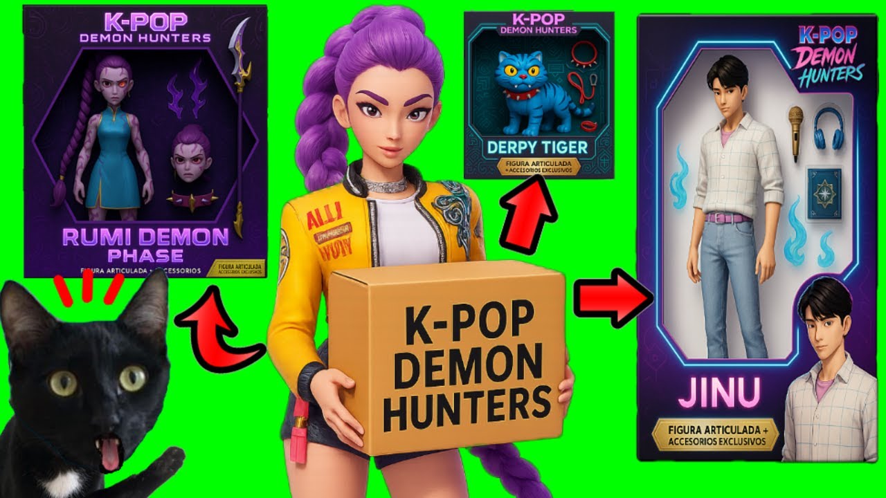 CAJA MISTERIOSA de LAS GUERRERAS KPOP 😱 Nuevas FIGURAS de RUMI x JINU demonios | KPOP DEMON HUNTERS