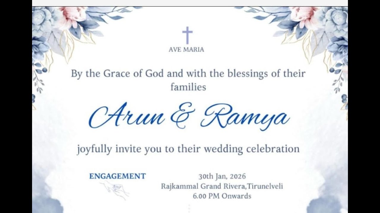 Wedding - Arun & Ramya @ live streaming