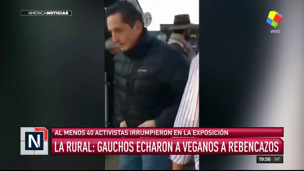 Gauchos echaron a veganos a rebencazos
