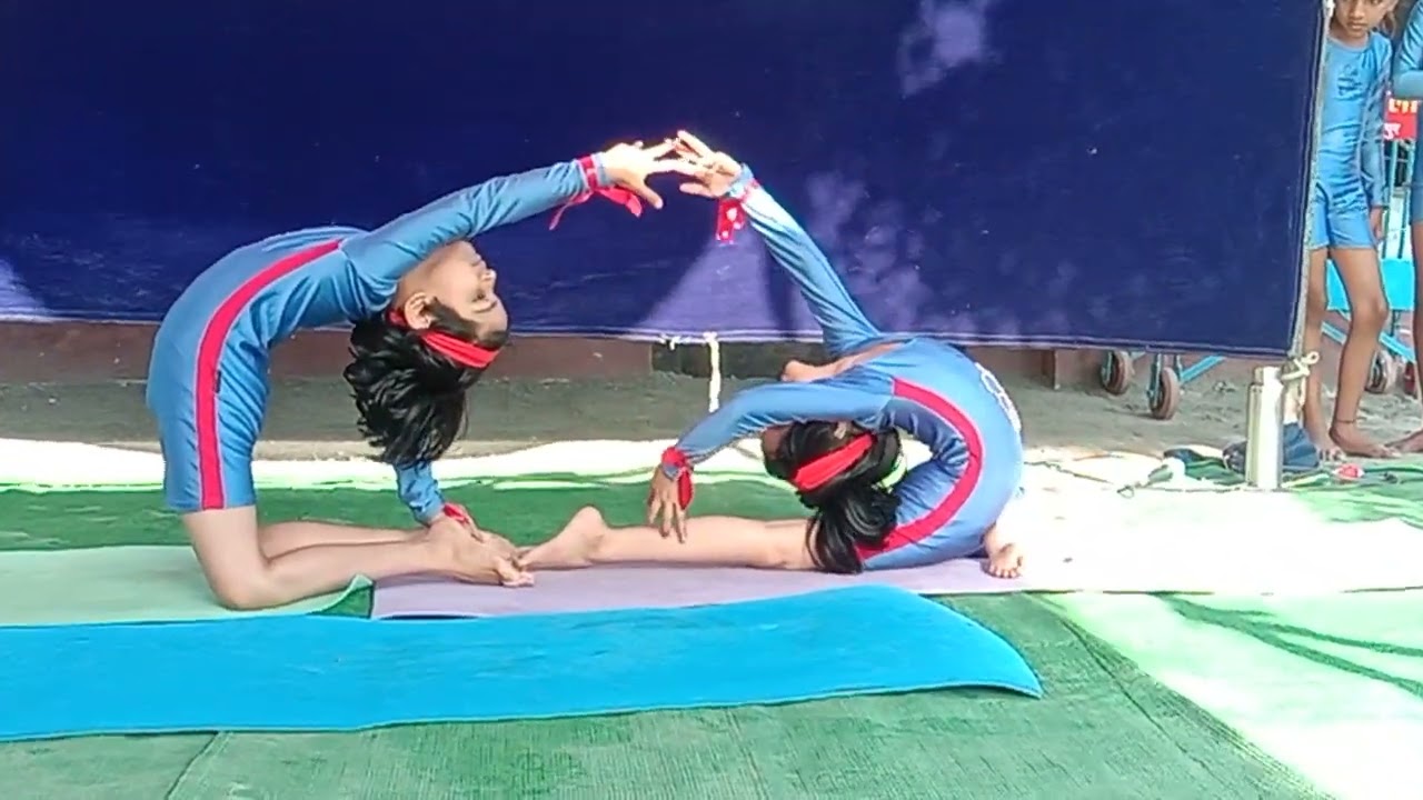 Rhythmic yoga /Pair yoga #swatigadekar #yogawithswati #youtube