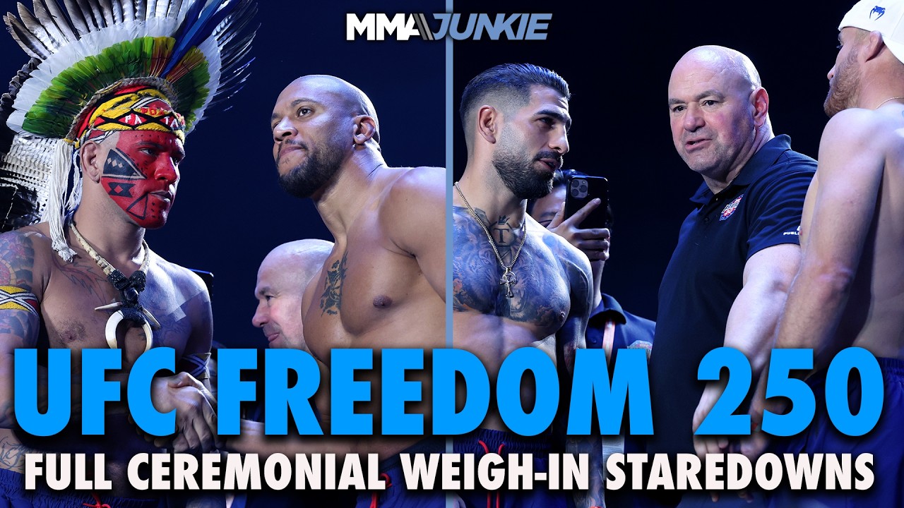 UFC Freedom 250 full card final faceoffs for historic White House event