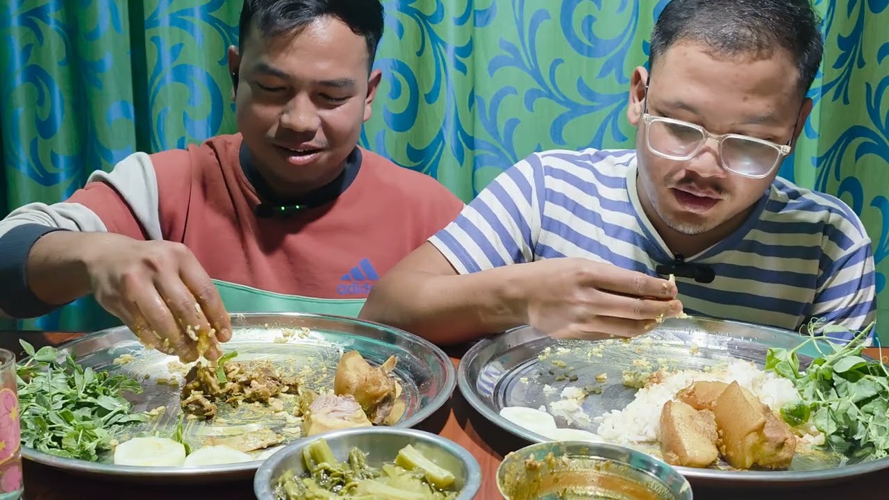 Fisrt Intro video || It is just a Simple pork Mukbang || First Video of the Channel  || 