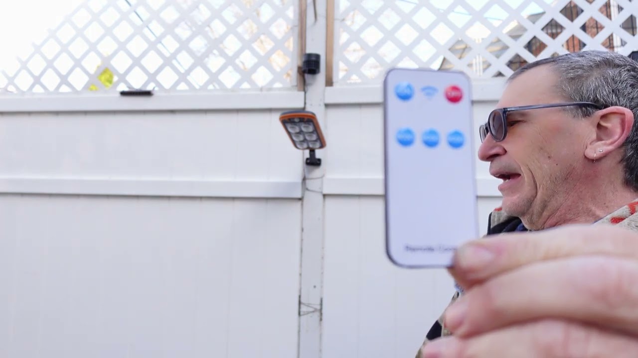 OKPRO Solar Lights Outdoor Motion Sensor Light, 7000K Solar Street Lights with Remote Control,