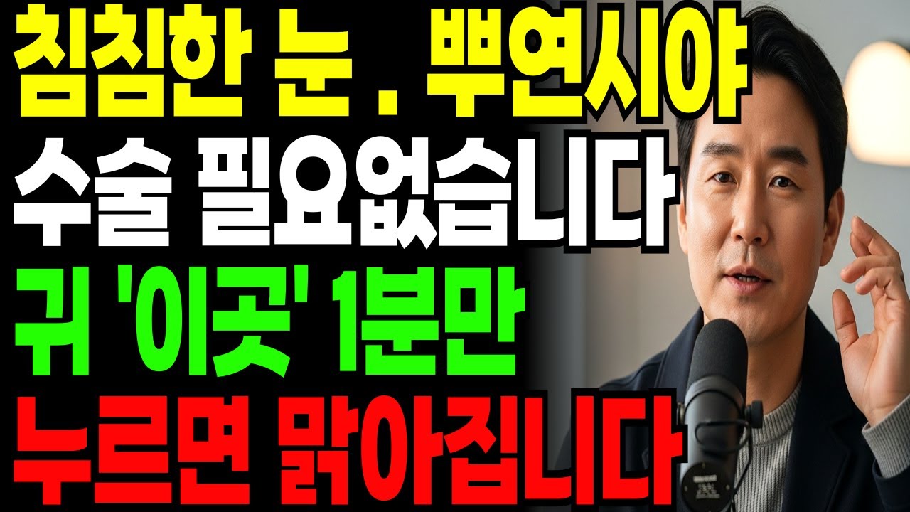 60대부터 갑자기 눈 침침해진 진짜 이유… 귀 이 ‘한 점’만 1분 누르세요ㅣ노후건강｜삶의지혜｜오디오북