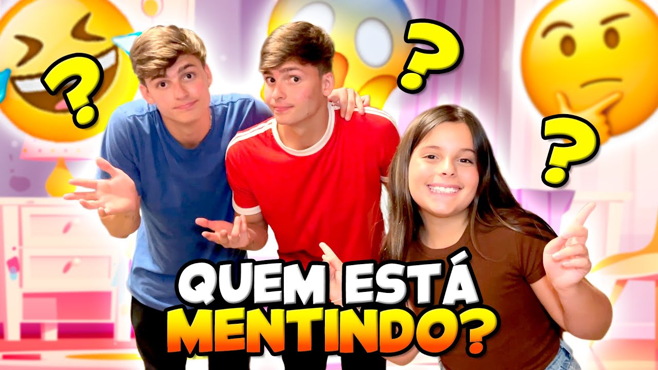 DESAFIO DE QUEM ESTÁ MENTINDO COM OS IRMÃOS SCRIBEL • Helena Vidal •