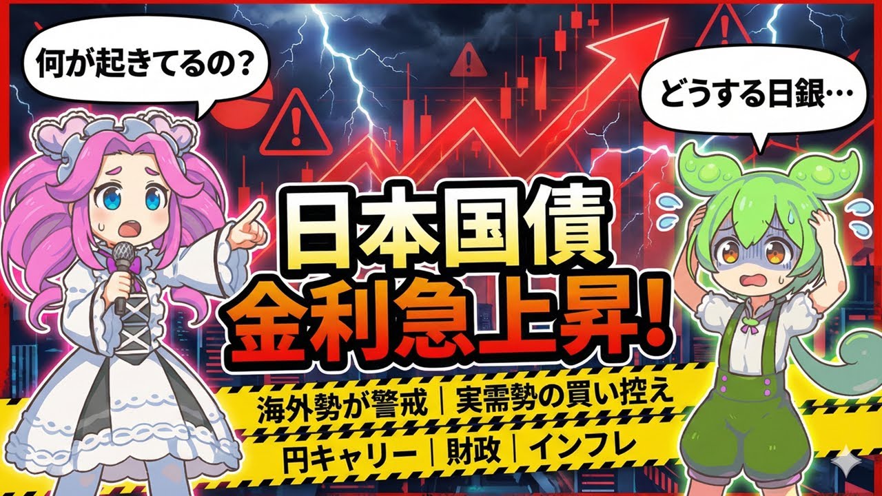 【海外勢が警戒】日本国債「買い手不在」の衝撃！市場参加者の思惑は？どうなる円キャリー？どうする日銀？【ずんだもん】