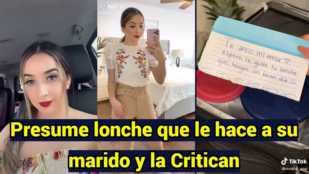 Presume lonche que hace a su marido y la Critican