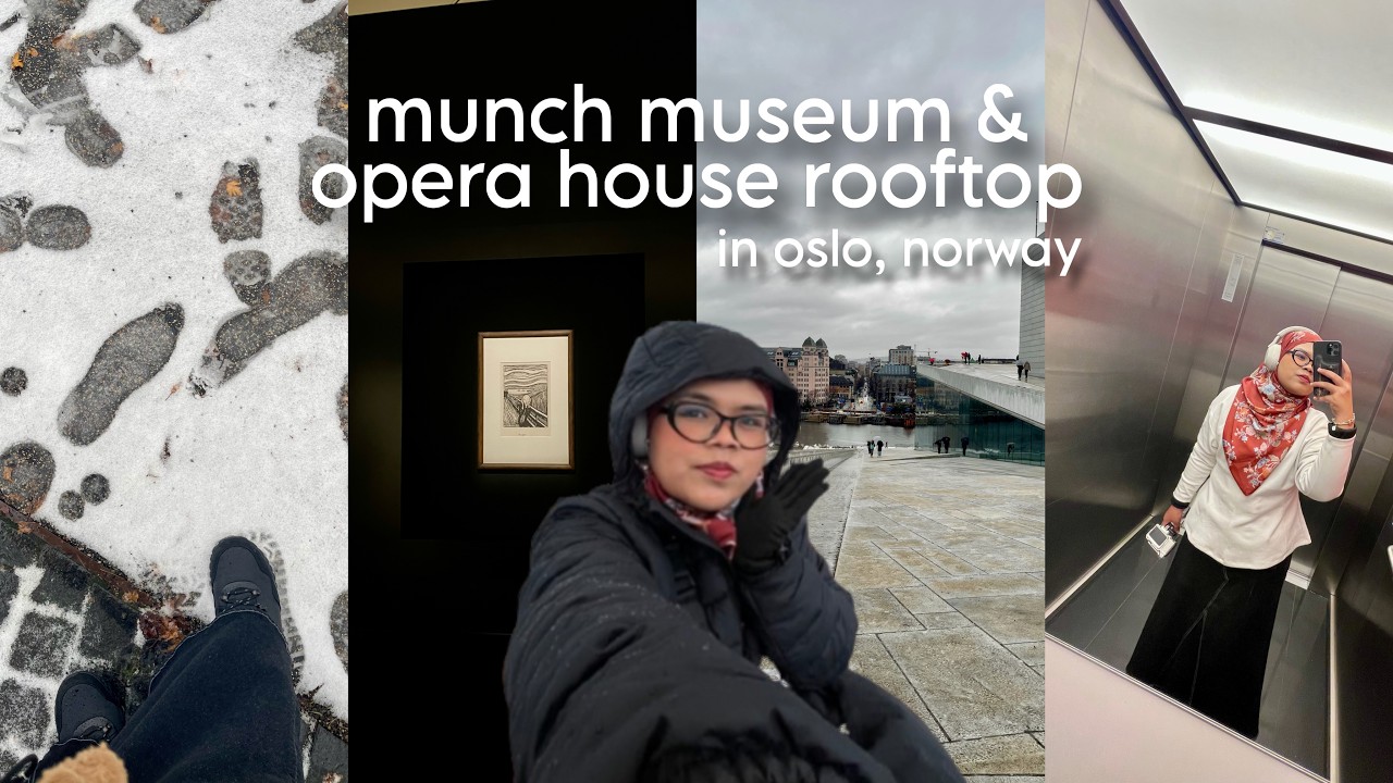 Munch Museum and Opera House Rooftop Day | OSLO, NORWAY VLOG