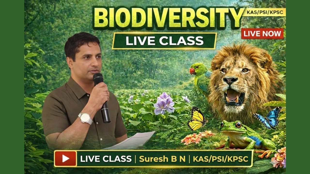 EVS | ಜೀವವೈವಿಧ್ಯತೆ | Biodiversity LIVE CLASS | By Suresh B N