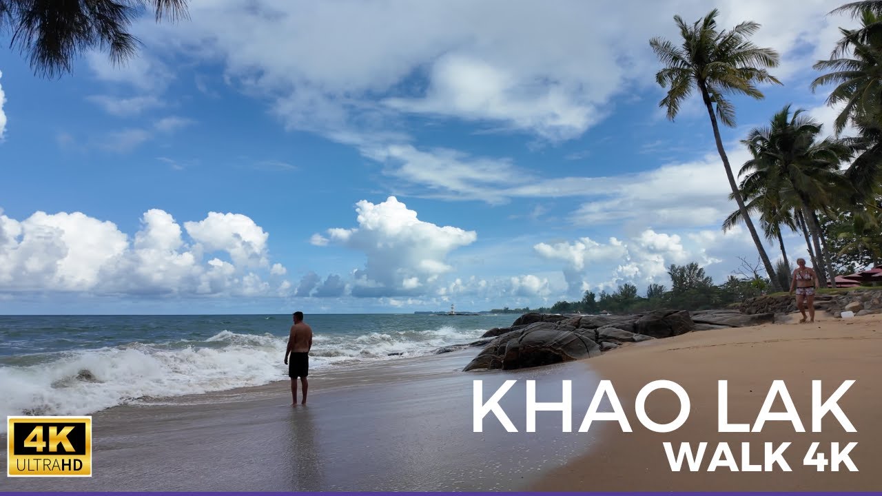 Khao Lak, Thailand, 4K Beach Walk | Immersive Sound [4K/60fps]