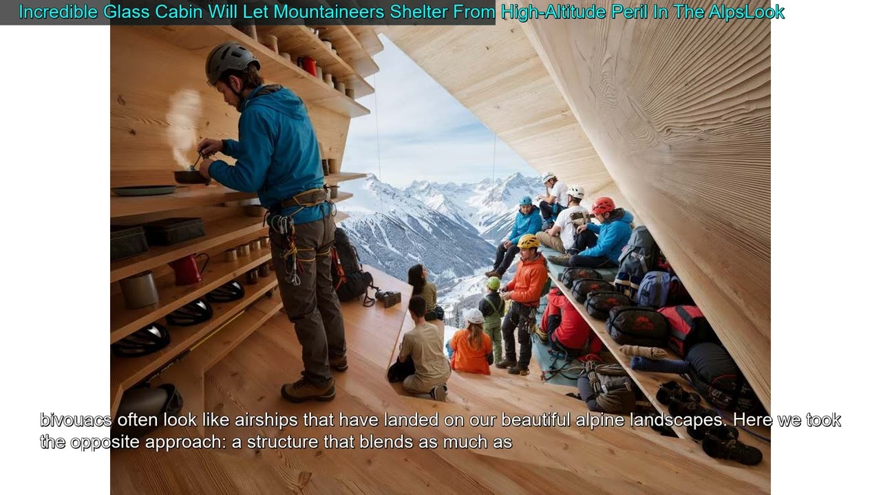 Incredible Glass Cabin Will Let Mountaineers Shelter From High-Altitude Peril In The AlpsL