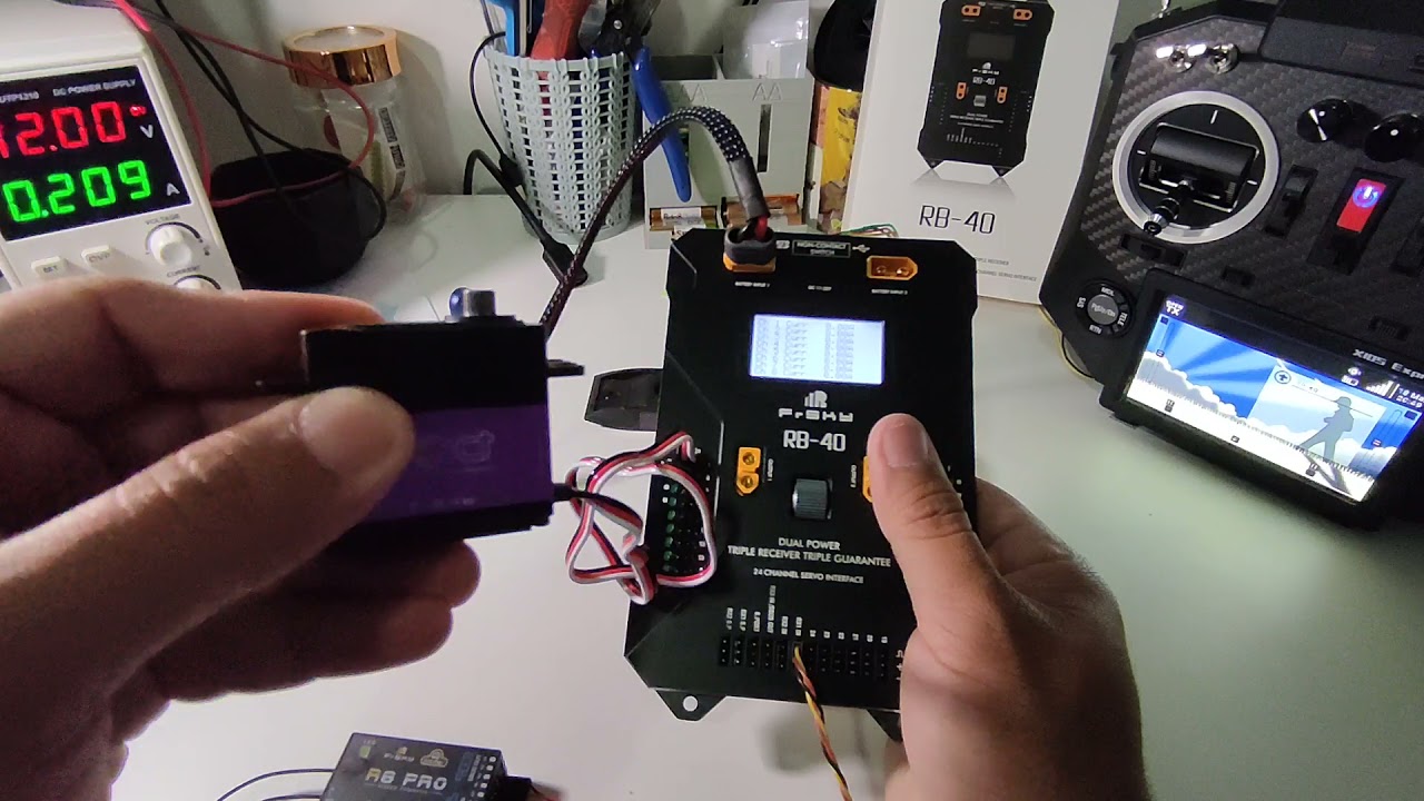 Frsky RB-40 configuration via lcd (HEB)