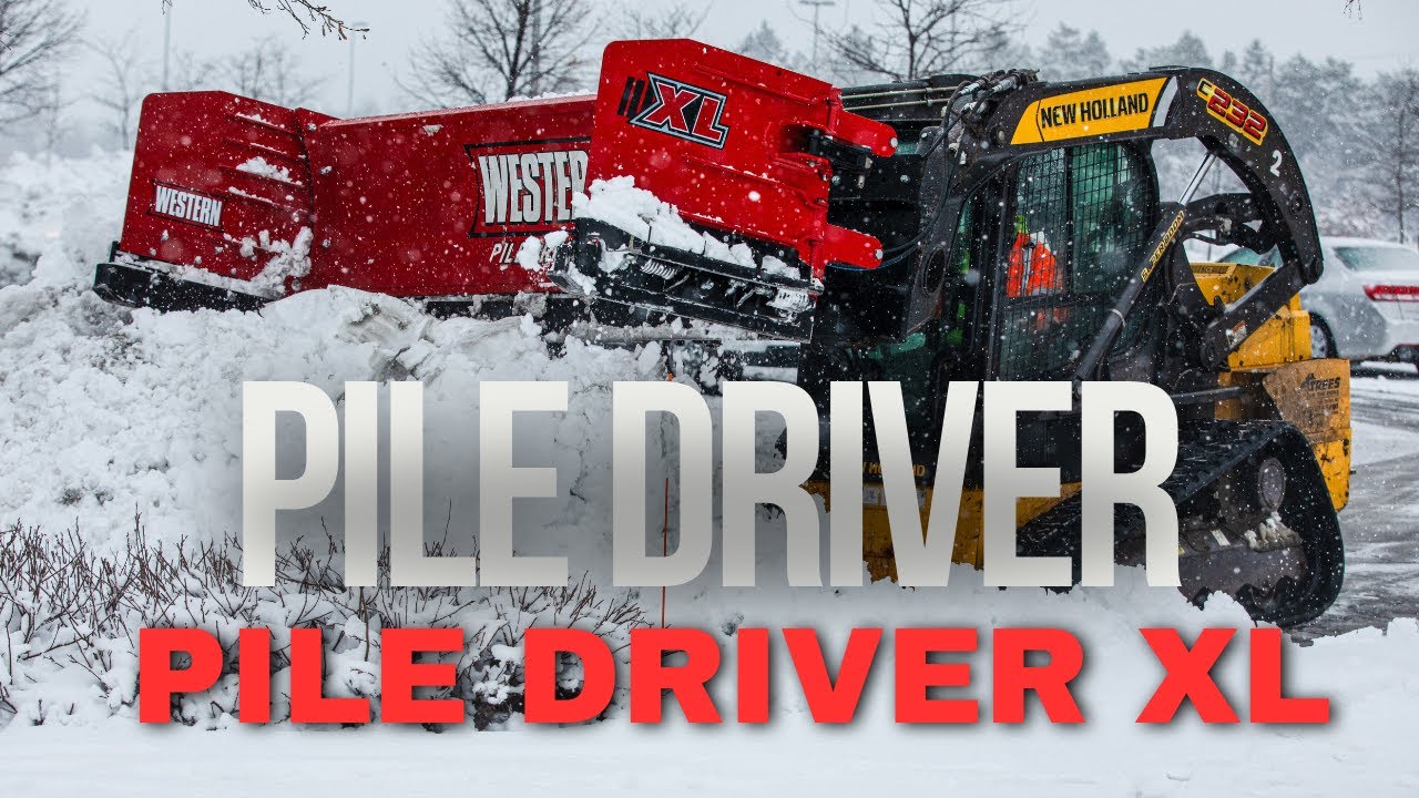 WESTERN PILE DRIVER & PILE DRIVER XL Pusher Plow Feature Video