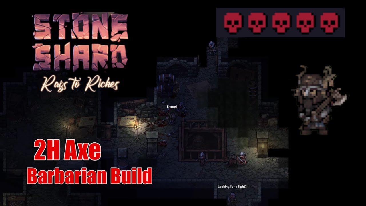 What a no-brain Barbarian looks like in end-game dungeons | Stoneshard 0.9 gameplay (Rags to Riches)
