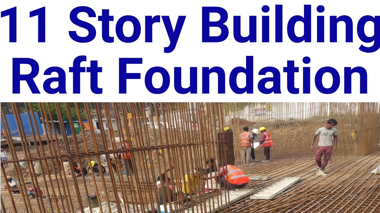 11 Story Building Raft Foundation || High Rise Building construction Step By Step