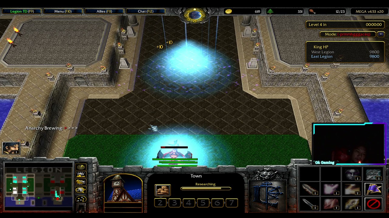 Warcraft 3 : Legion TD Mega 4.53 Mobaz : mất E liệu có chết king ??? ( Prac 700 ) #1