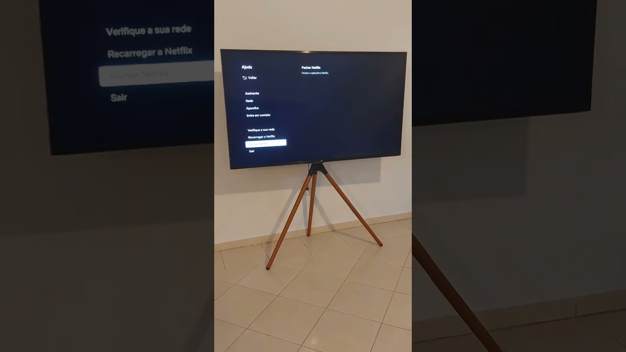 Como sair da conta do Netflix na tv?