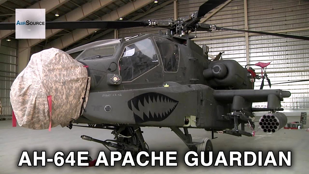 US Army's Newest AH-64E Apache Guardian Helicopter