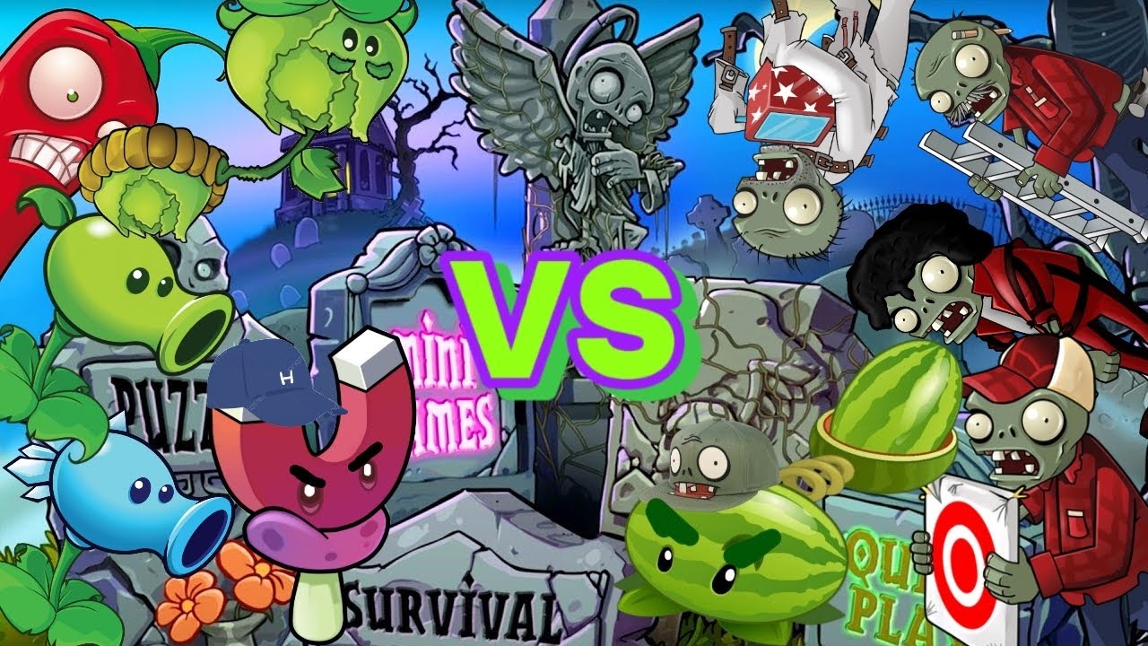 Heitor vs Gabriel no desafio do plantas vs zumbis 