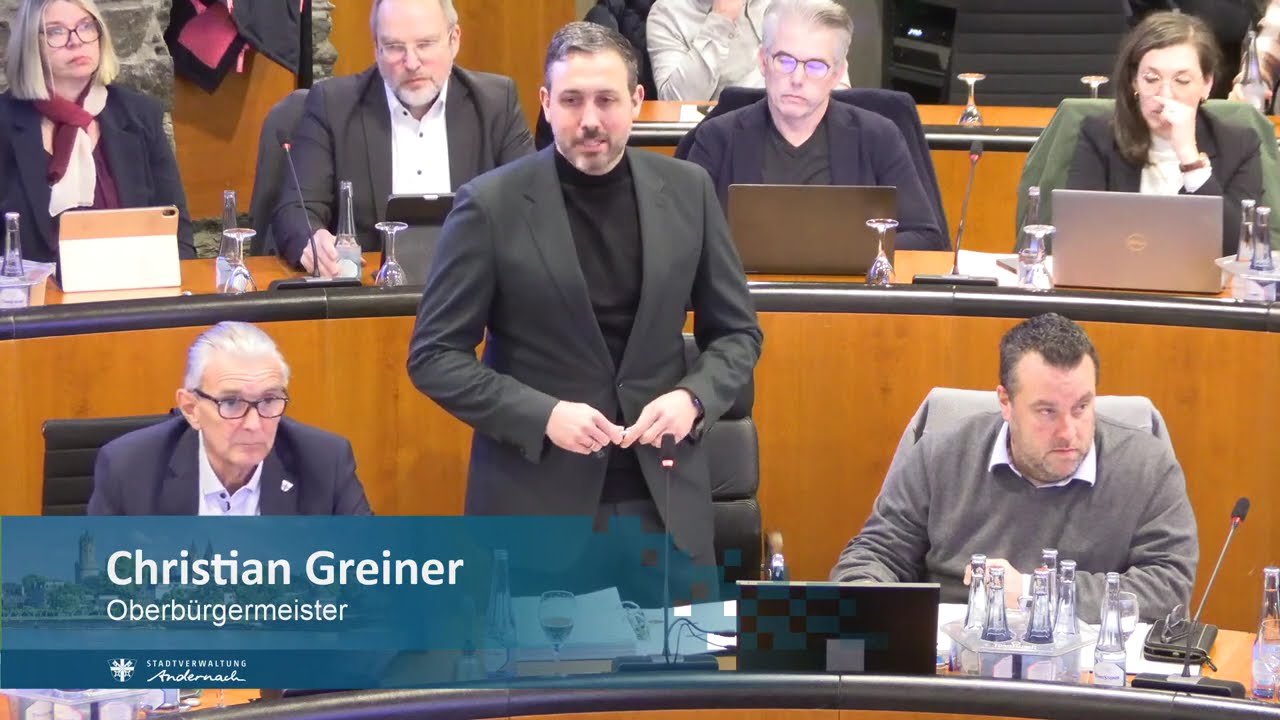 🟦 STADTRAT ANDERNACH – LIVE  14. öffentliche Sitzung des Stadtrates