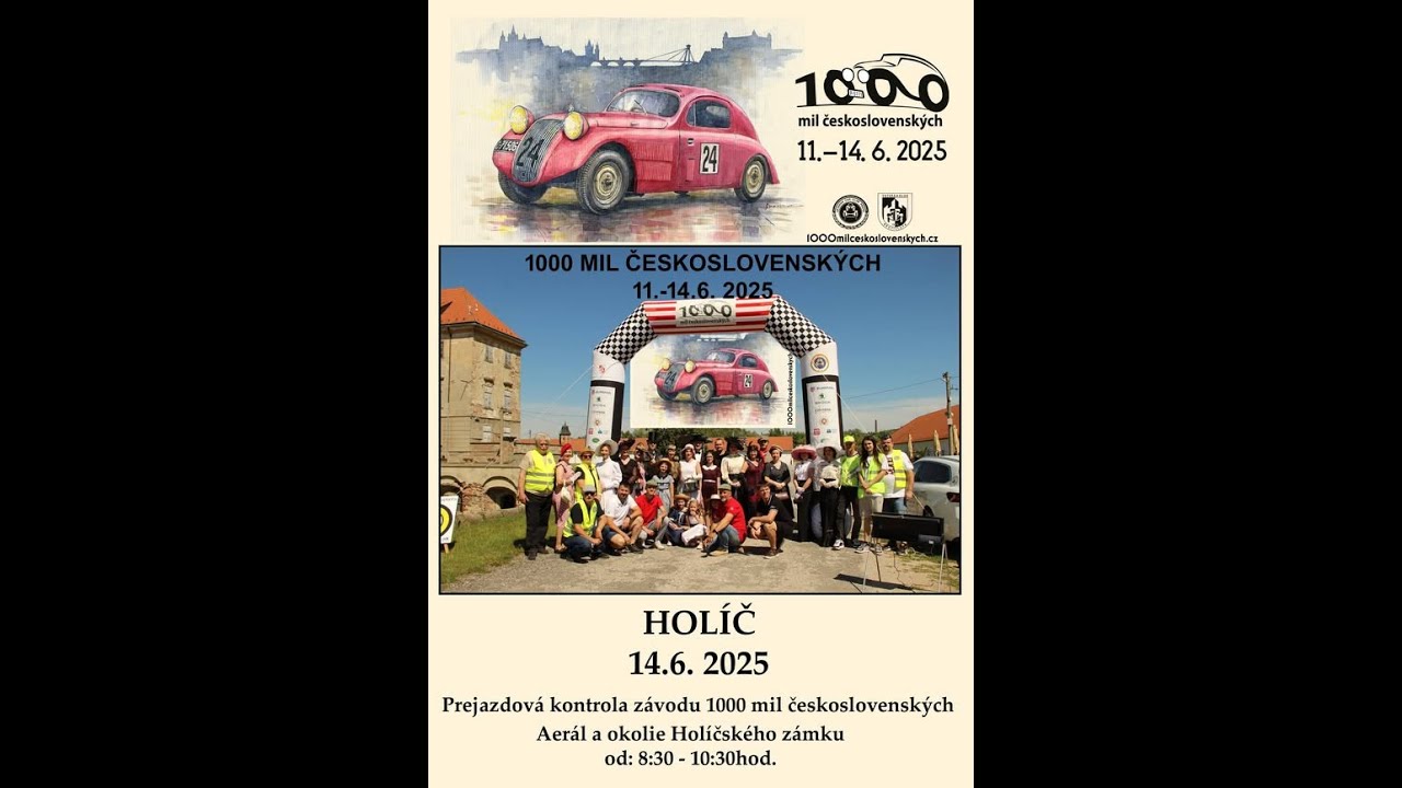 1000 MIL ČESKOSLOVENSKÝCH 12.-14.6. 2025 kontrolné stanovisko Holíč 14.6. 2025
