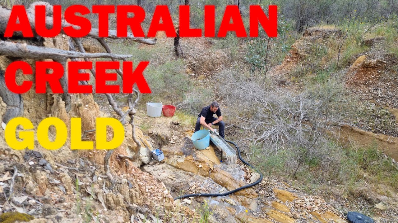 GOLD PROSPECTING AUSTRALIAN CREEK GOLD