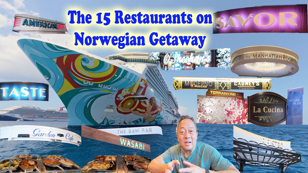The 15 Restaurants on Norwegian Getaway