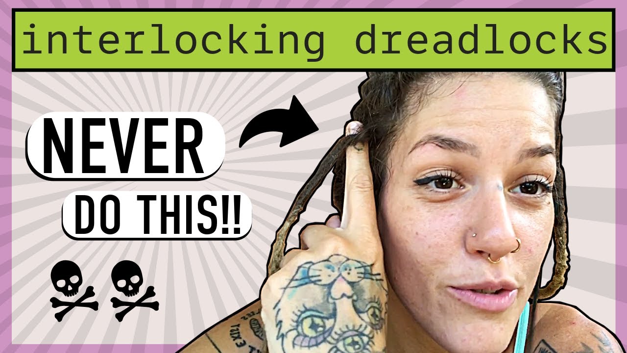 How to Interlock Dreadlocks for Straight Hair - Dread Root Maintenance STEP-BY-STEP