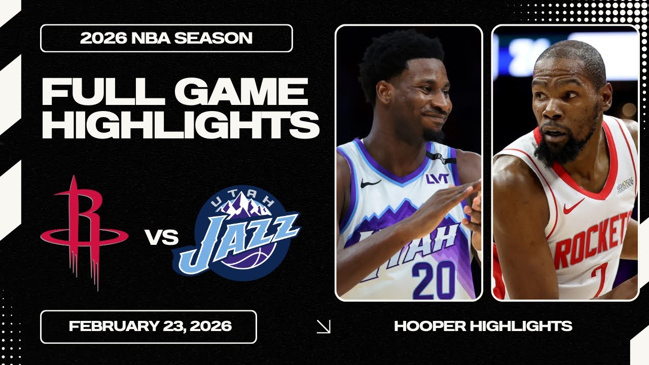 Utah Jazz vs Houston Rockets Full Game Highlights | Feb 23 | 2026 NBA Season