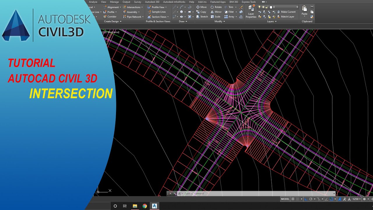 Autocad Civil 3D Intersection