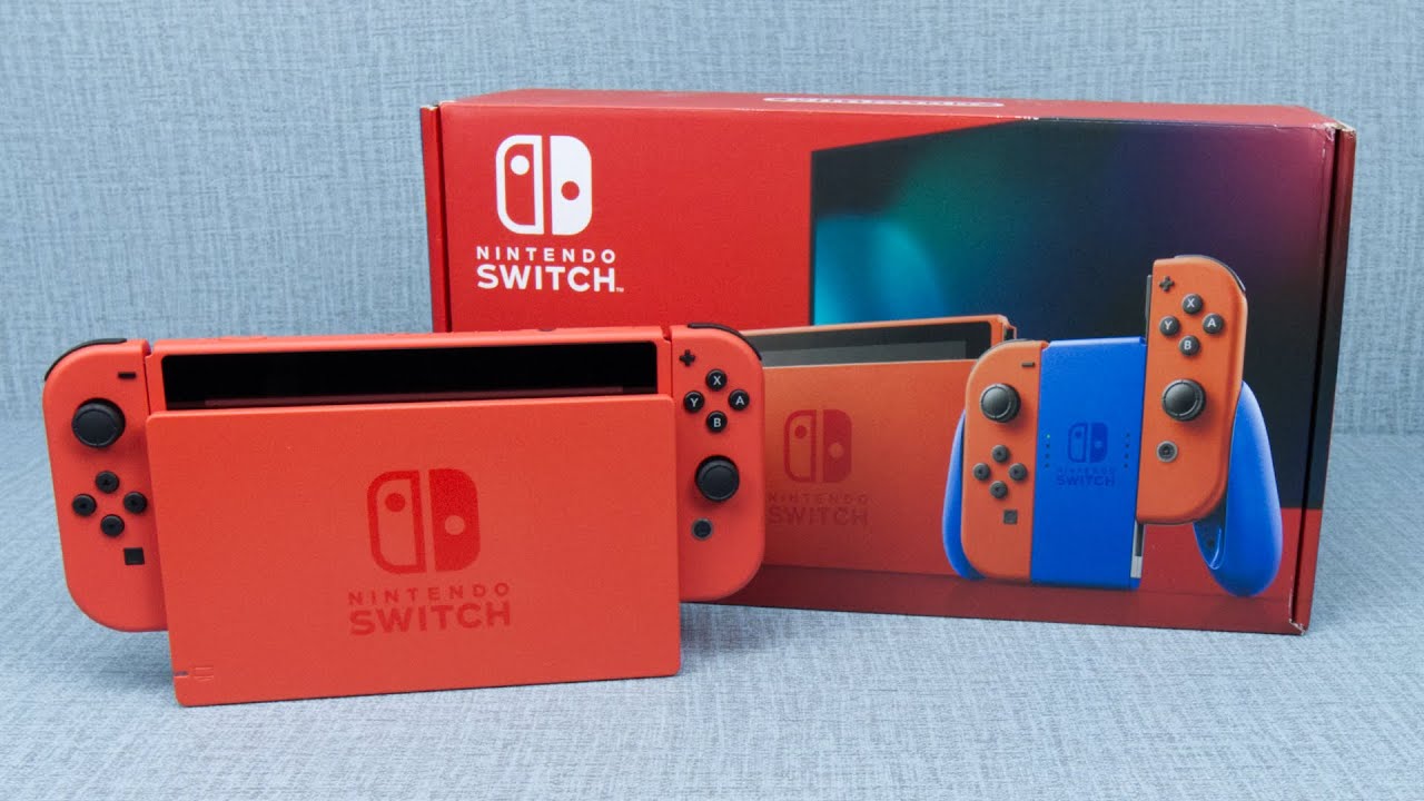 Unboxing Mario Edition Nintendo Switch