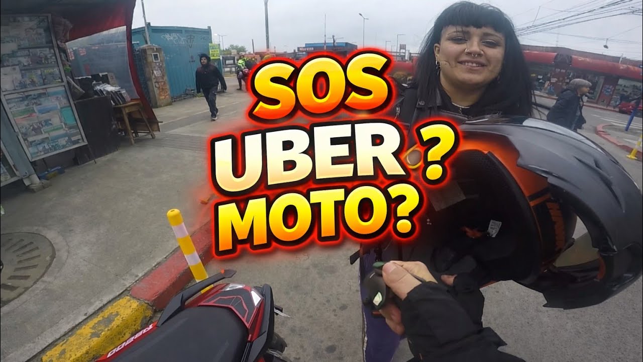 A POCAS OPCIONES, EMPIEZO A LLEVAR GENTE - UBER EN MOTO #1 #motovlog 