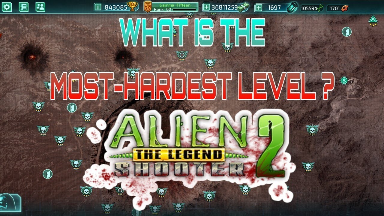 TOP 3 [HARDEST LEVELS] DI MODE EXPERT - Alien shooter 2 the legend count up