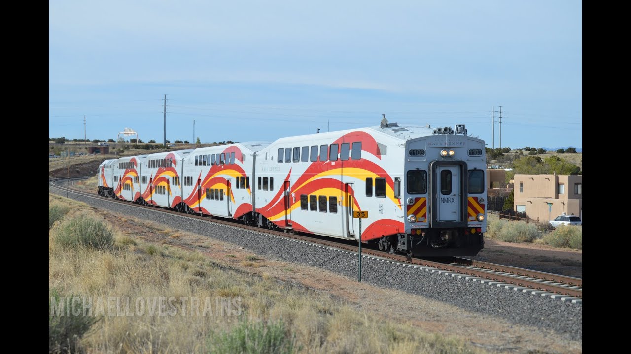 New Mexico Rail Runner and BNSF Freight Action in Albuquerque and Santa Fe, NM