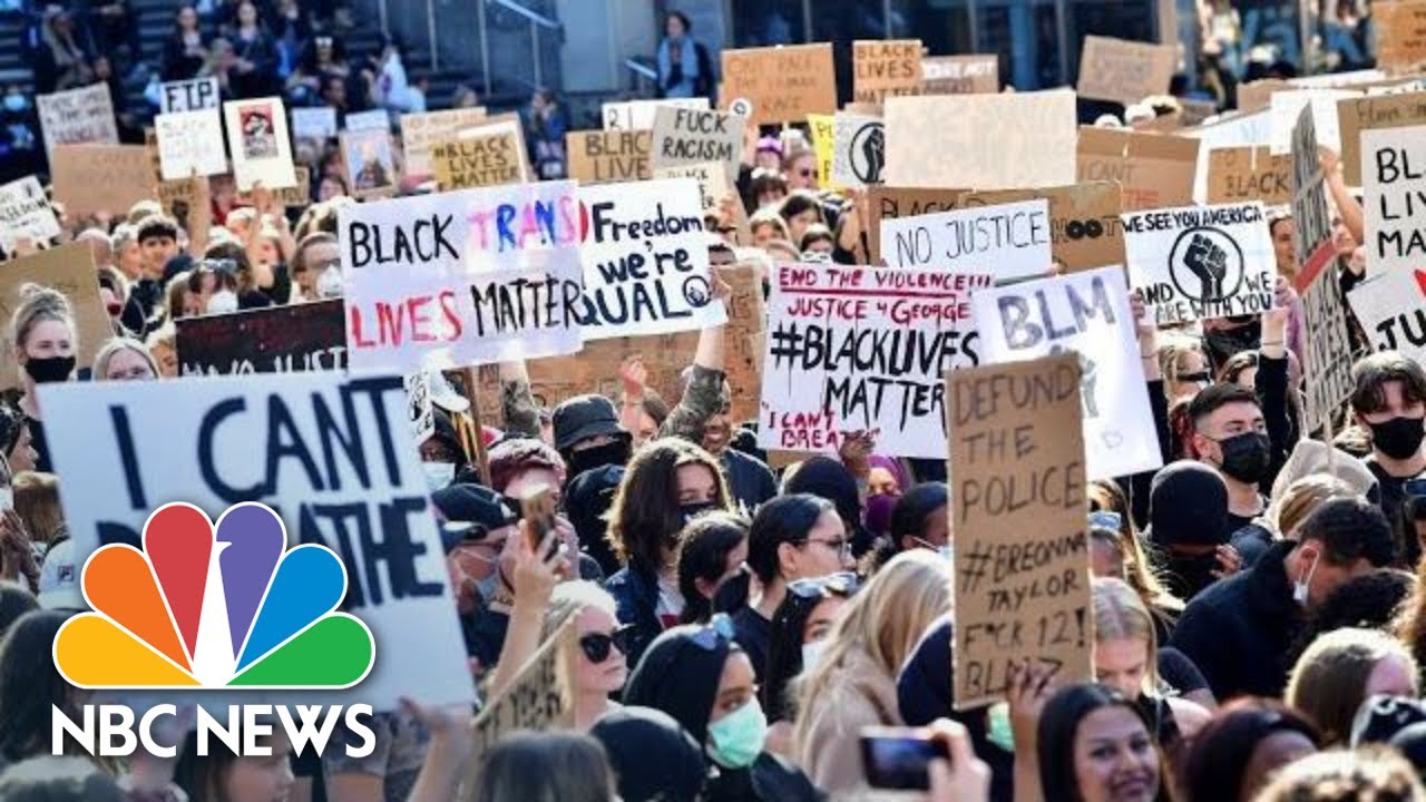 Live: Attorney Ben Crump And George Floyd Family Visit Minneapolis Memorial | NBC News