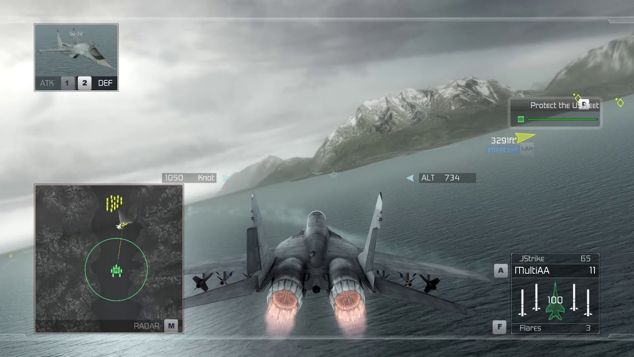 Tom Clancy's H.A.W.X Mission 8. Operation: Ulysses (Expert) [Ko Walkthrough]
