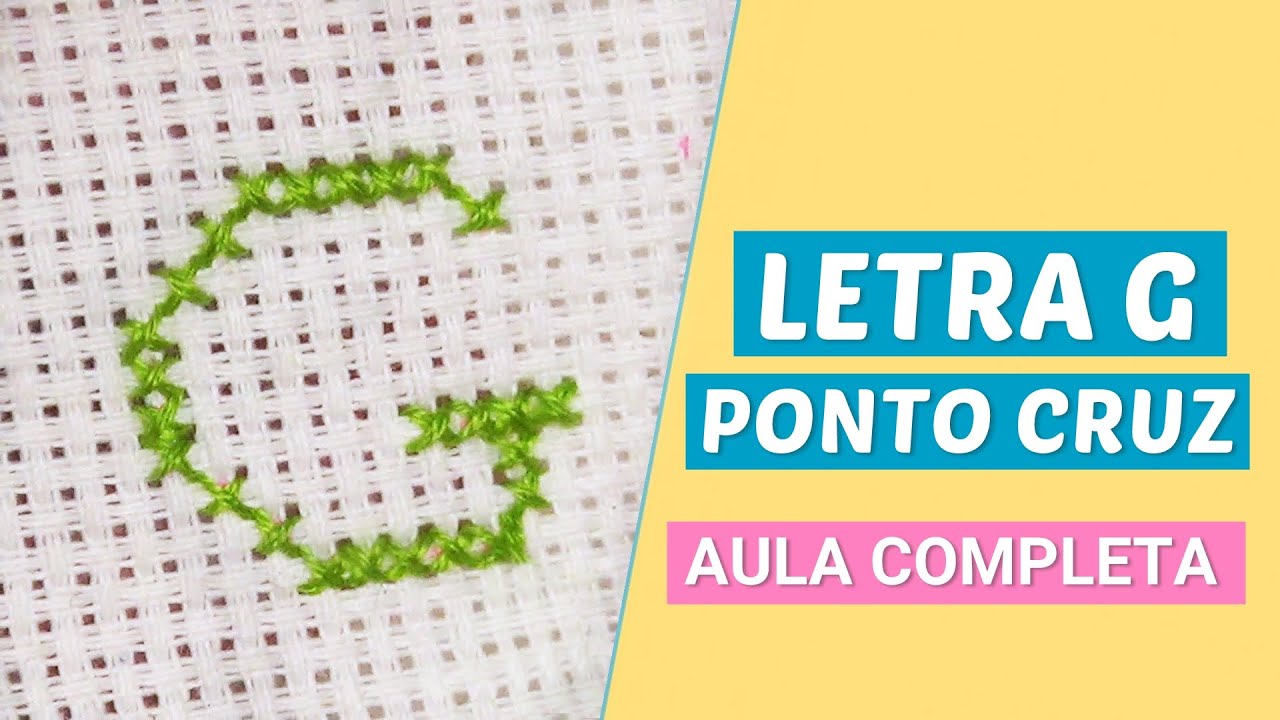 Letra G - Alfabeto pequenino ponto cruz - Wagner Reis