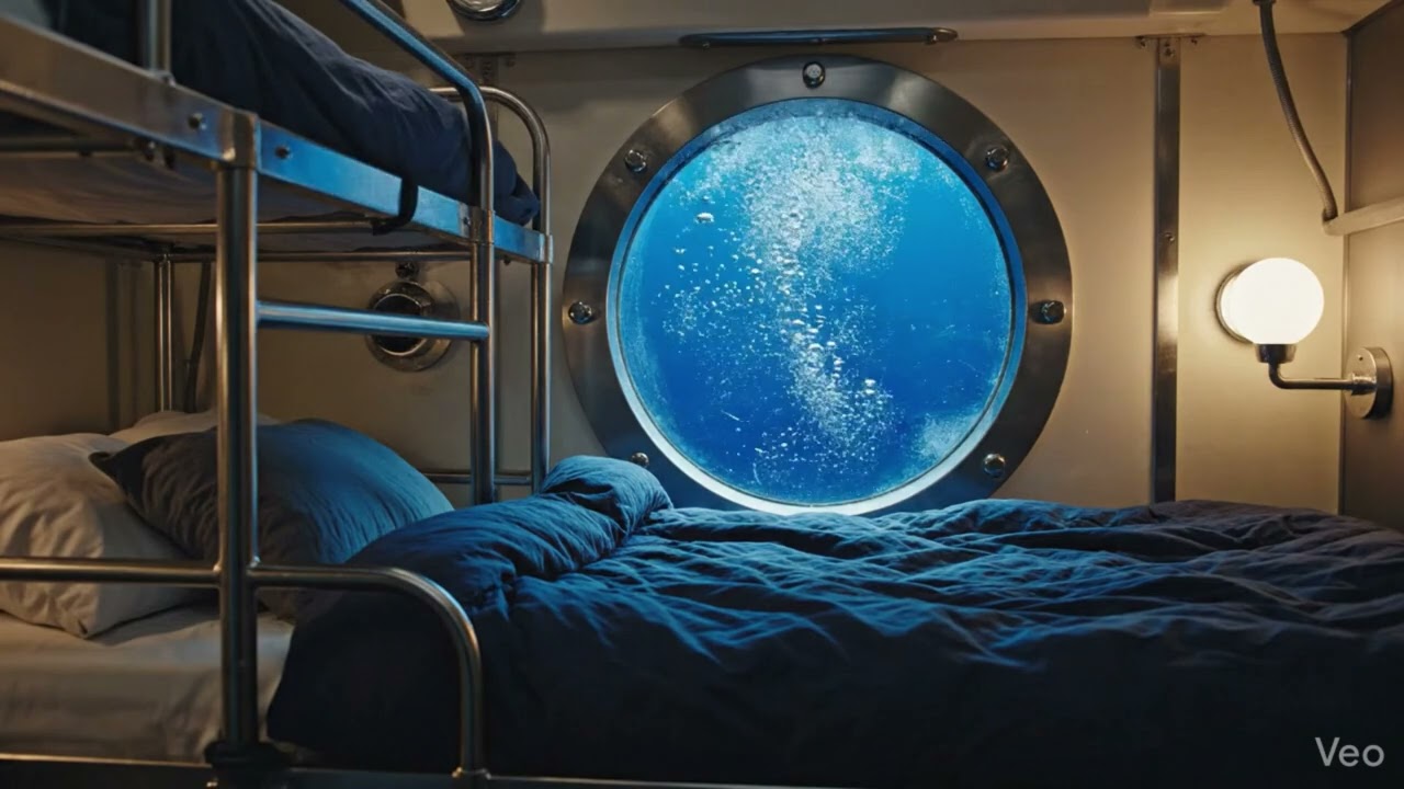 Deepest Sleep ⚓️ Submarine Bedroom Ambience (Heavy Brown Noise)