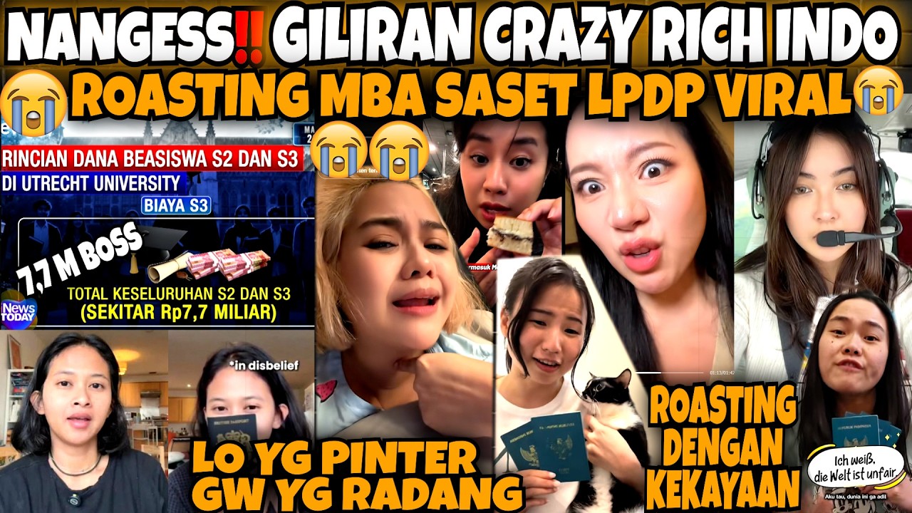 NANGESS😭‼️GILIRAN CRAZY RICH INDO ROASTING MBA LPDP VIRAL‼️SUAMI HARUS BALIKIN 7.7 MILIAR⁉️
