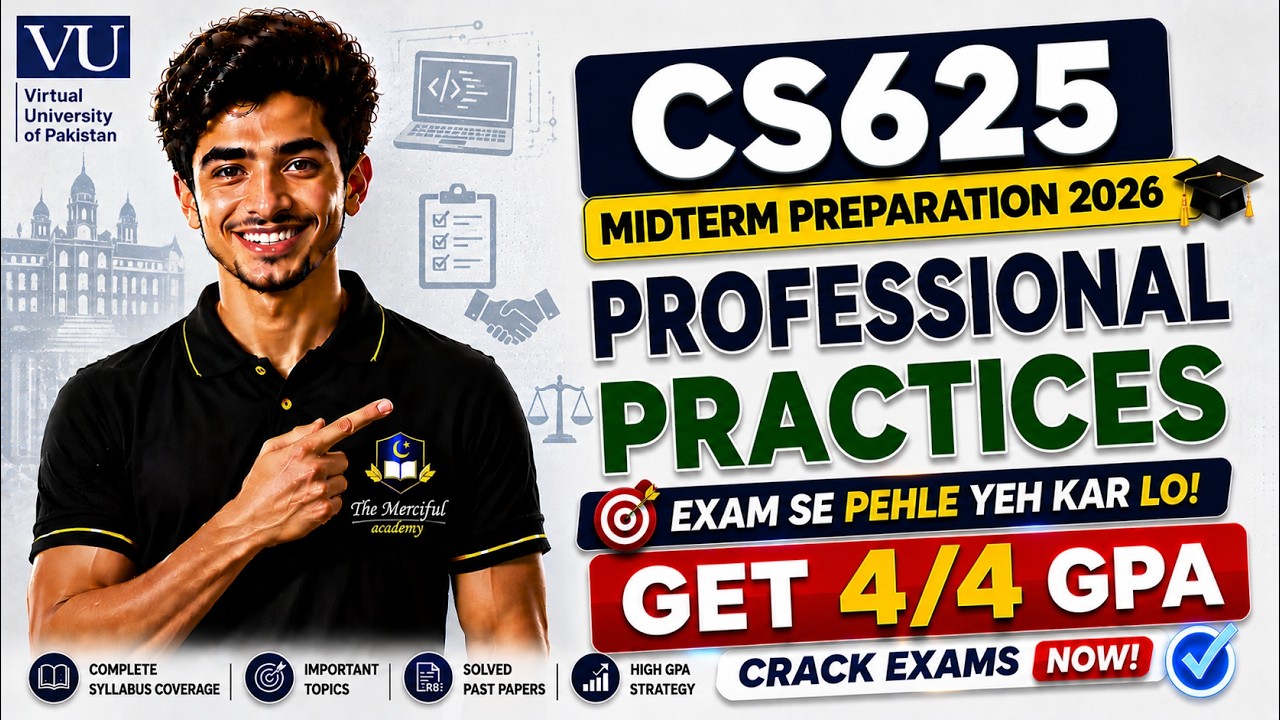CS625 Mid Term Preparation 2026 | CS625 Mid Term Paper 2026 | By The Merciful Academy