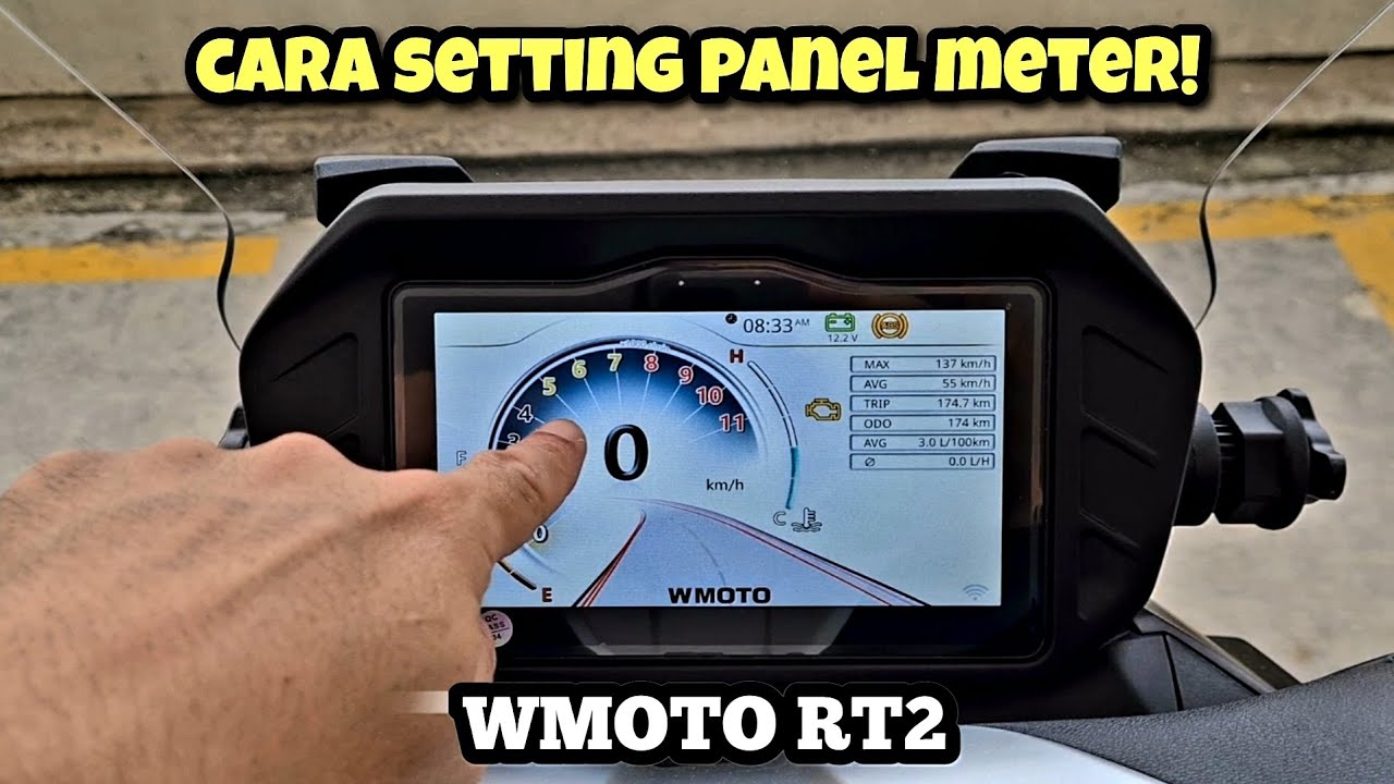 WMOTO RT2 2024 Malaysia | CARA SETTING PANEL METER | TFT |