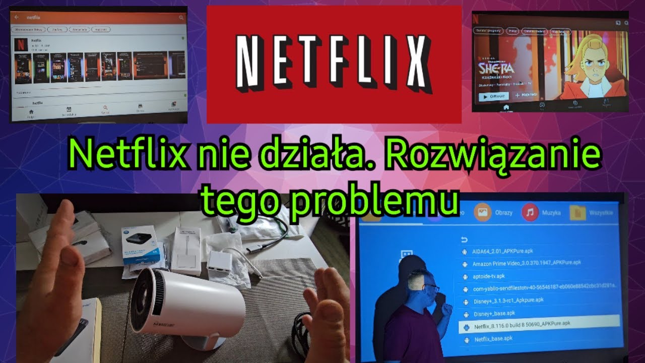 Projektor Hy300 i Netflix nie działa. Rozwiązanie tego problemu