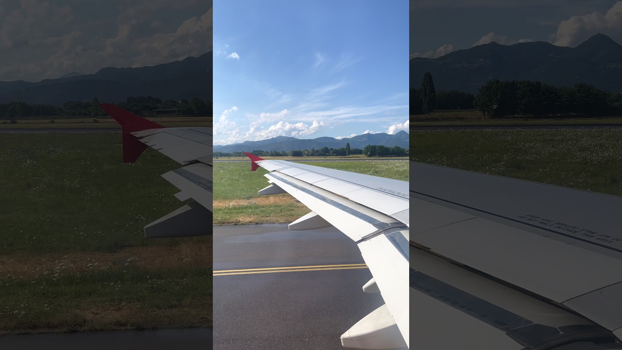 Decollo da Orio al serio verso Tirana con AirAlbania